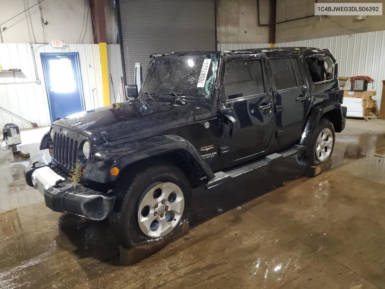 2013 Jeep Wrangler Unlimited Sahara VIN: 1C4BJWEG3DL506392 Lot: 70587224