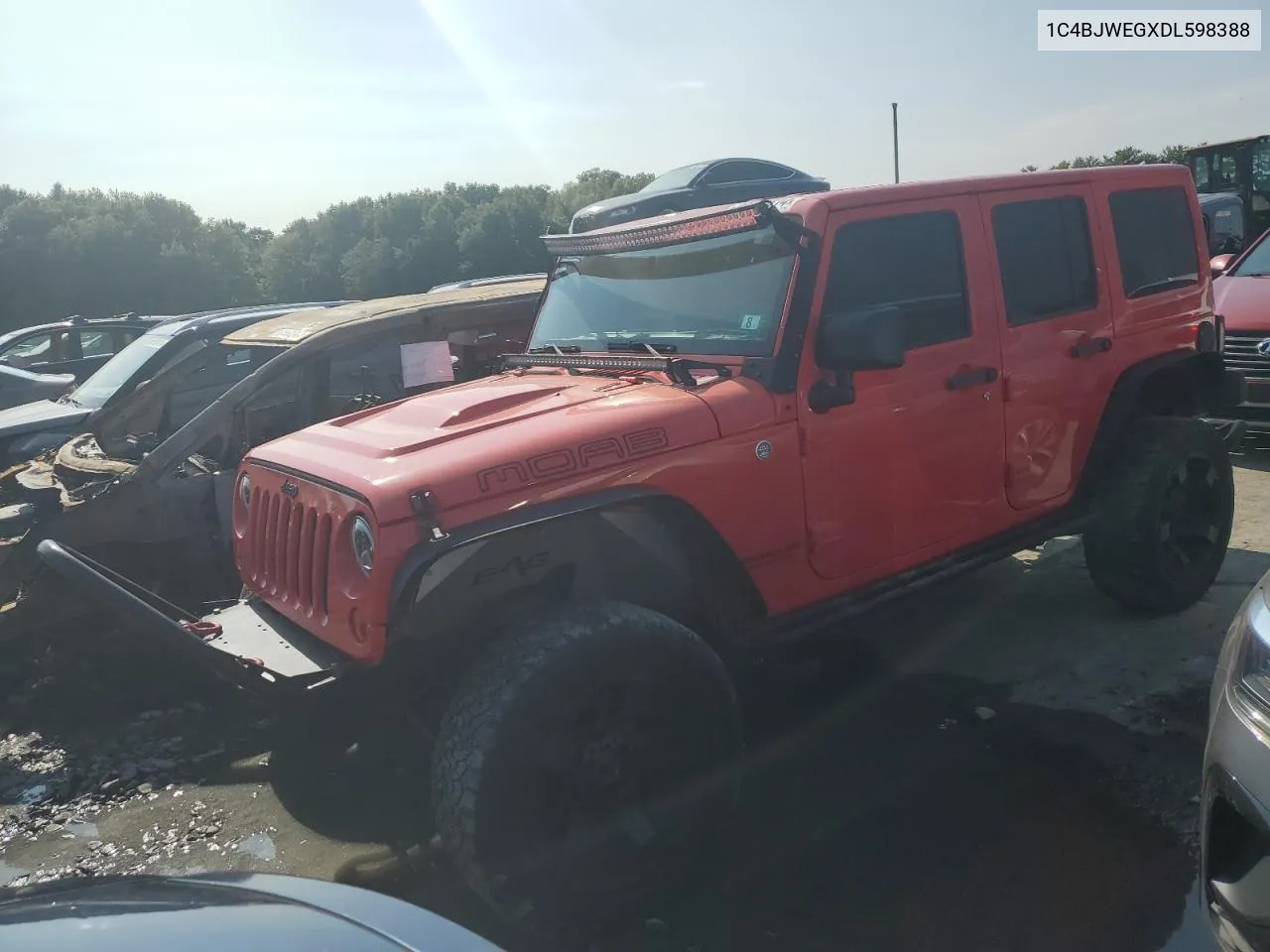 2013 Jeep Wrangler Unlimited Sahara VIN: 1C4BJWEGXDL598388 Lot: 70716614