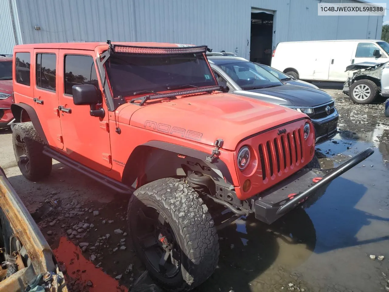 1C4BJWEGXDL598388 2013 Jeep Wrangler Unlimited Sahara