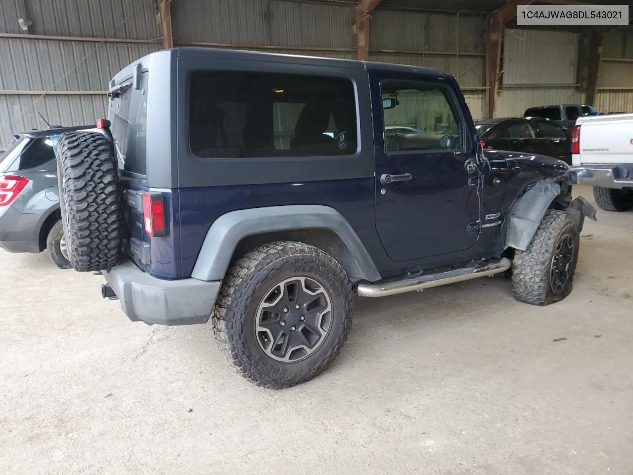 2013 Jeep Wrangler Sport VIN: 1C4AJWAG8DL543021 Lot: 70842624