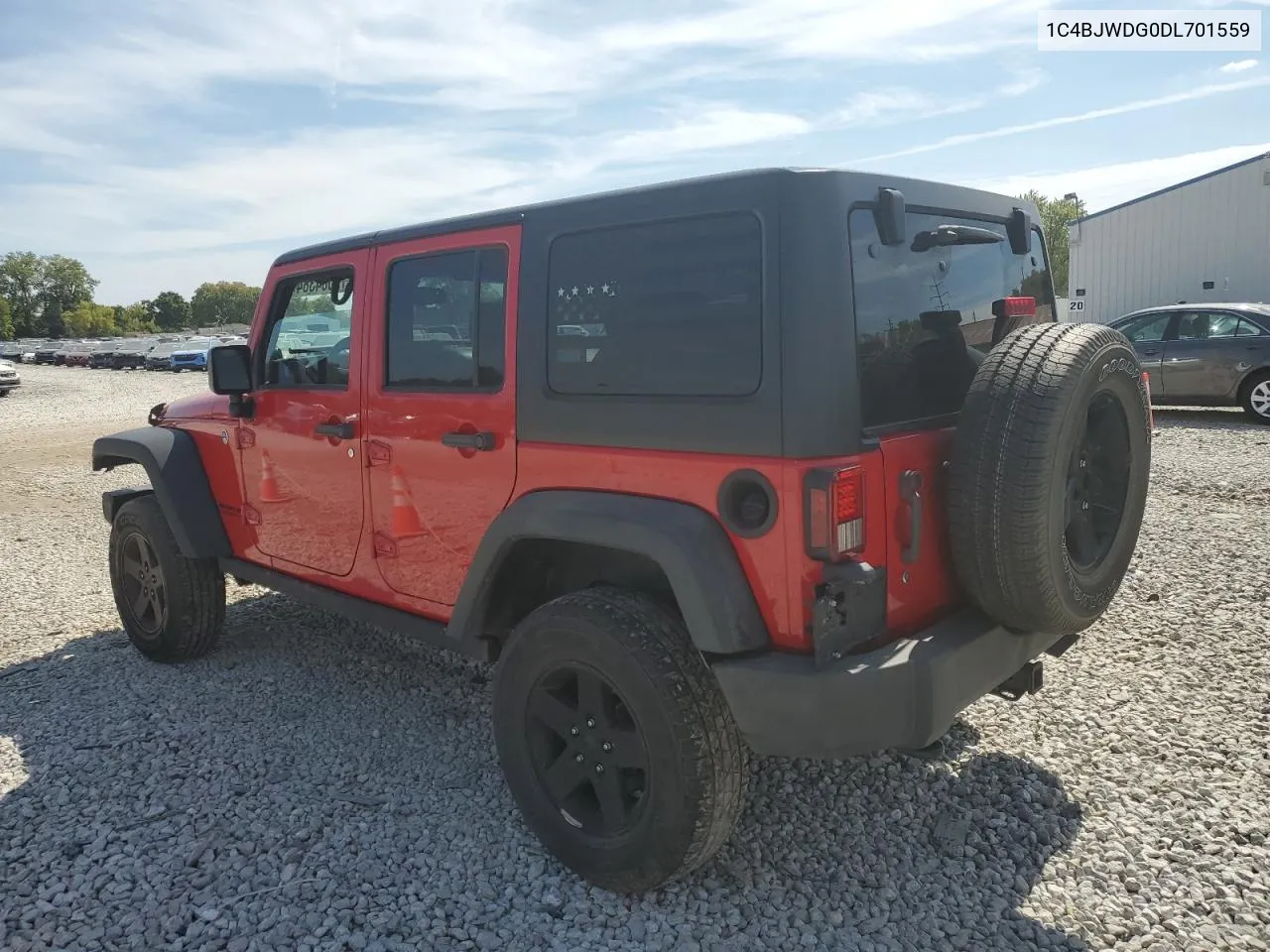 2013 Jeep Wrangler Unlimited Sport VIN: 1C4BJWDG0DL701559 Lot: 71084384