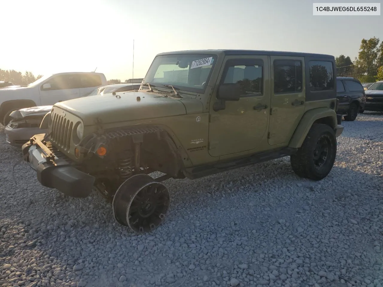 2013 Jeep Wrangler Unlimited Sahara VIN: 1C4BJWEG6DL655248 Lot: 71262954