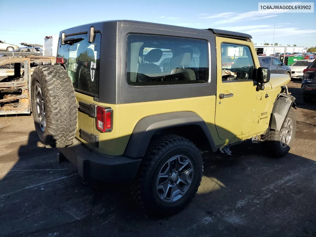 2013 Jeep Wrangler Sport VIN: 1C4AJWAG0DL693902 Lot: 71857364