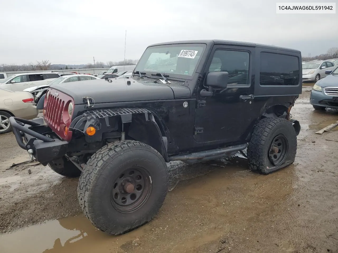 2013 Jeep Wrangler Sport VIN: 1C4AJWAG6DL591942 Lot: 81997743