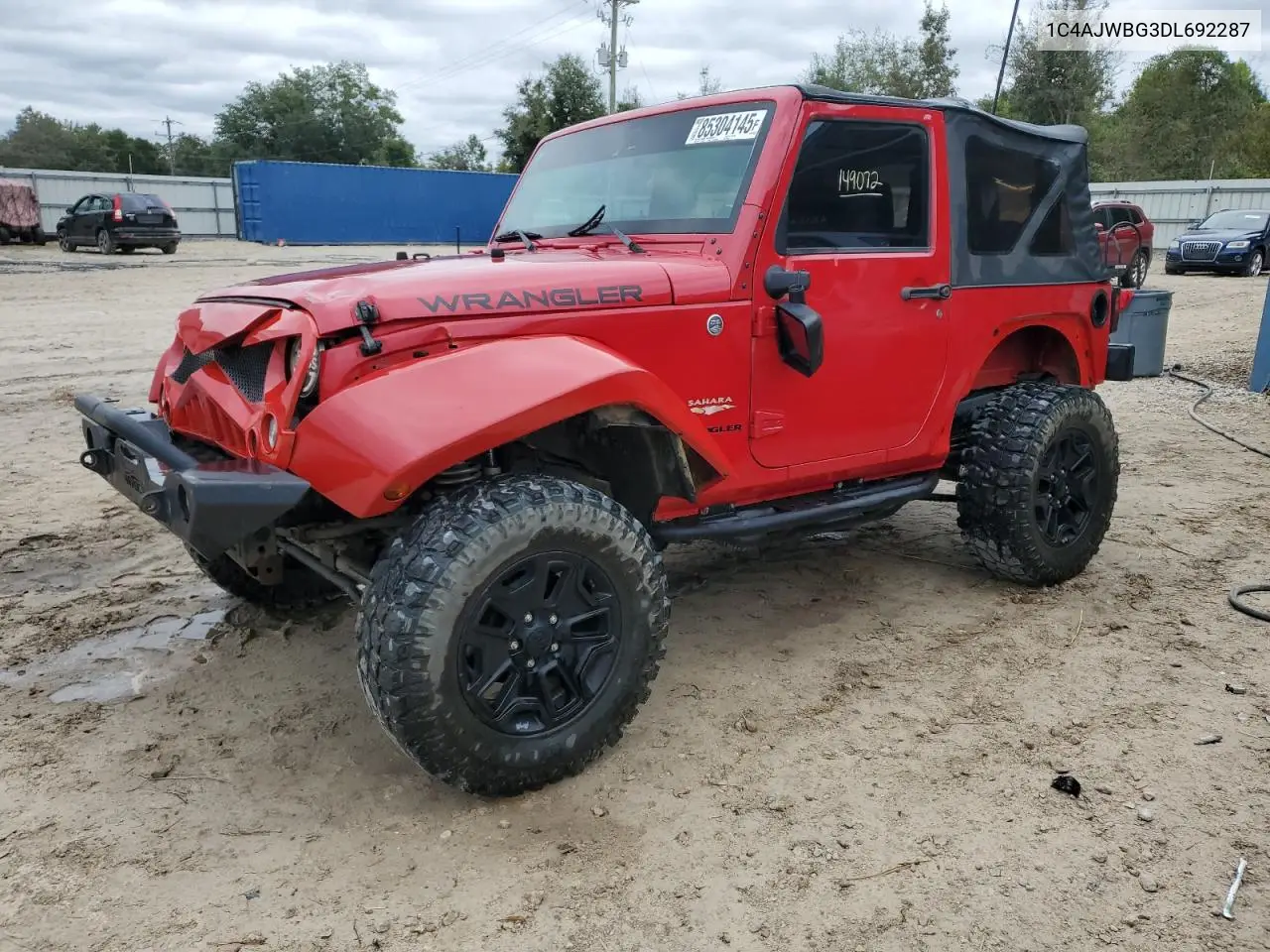 1C4AJWBG3DL692287 2013 Jeep Wrangler Sahara