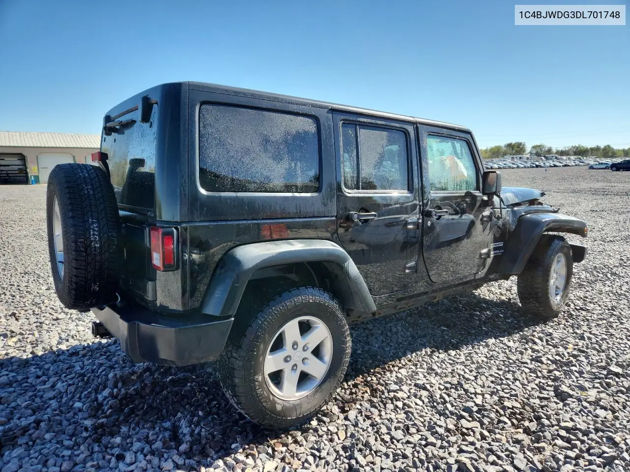 1C4BJWDG3DL701748 2013 Jeep Wrangler Unlimited Sport