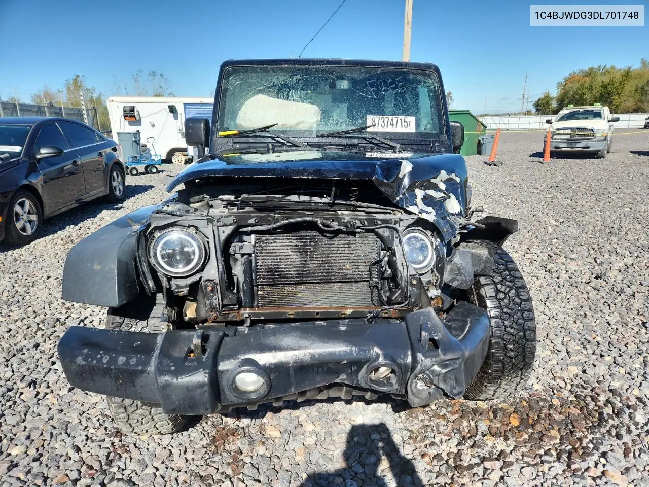 1C4BJWDG3DL701748 2013 Jeep Wrangler Unlimited Sport