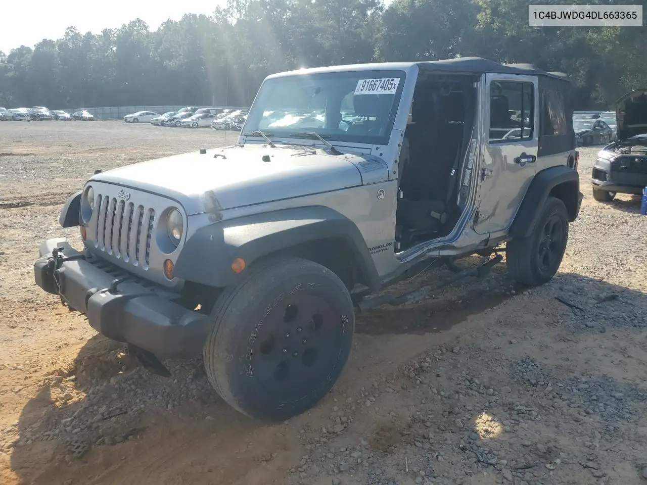 1C4BJWDG4DL663365 2013 Jeep Wrangler Unlimited Sport