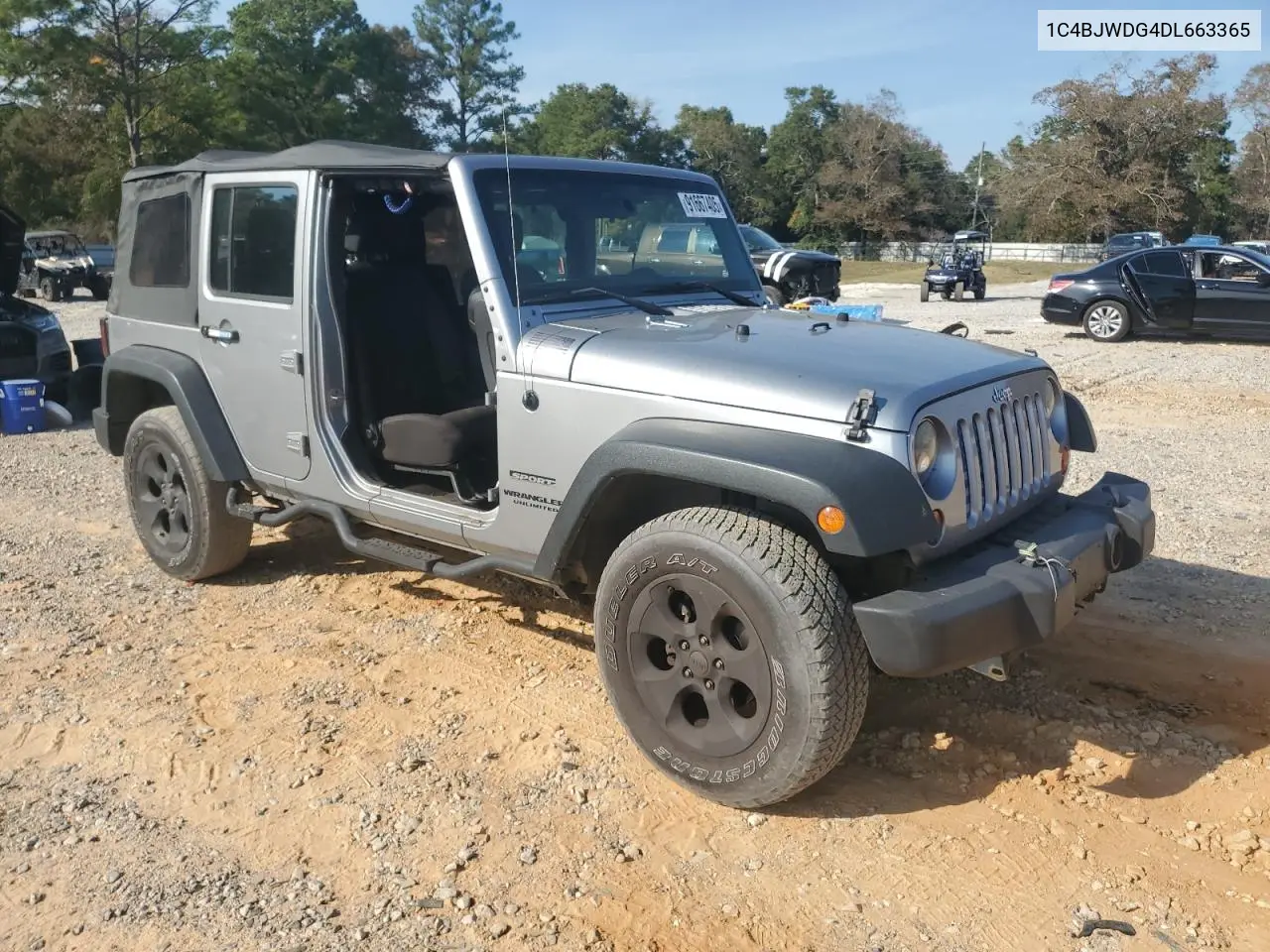 1C4BJWDG4DL663365 2013 Jeep Wrangler Unlimited Sport