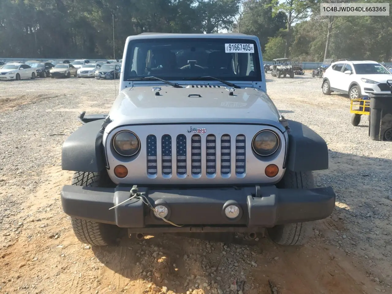 1C4BJWDG4DL663365 2013 Jeep Wrangler Unlimited Sport