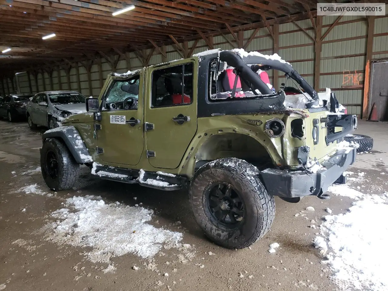 1C4BJWFGXDL590015 2013 Jeep Wrangler Unlimited Rubicon
