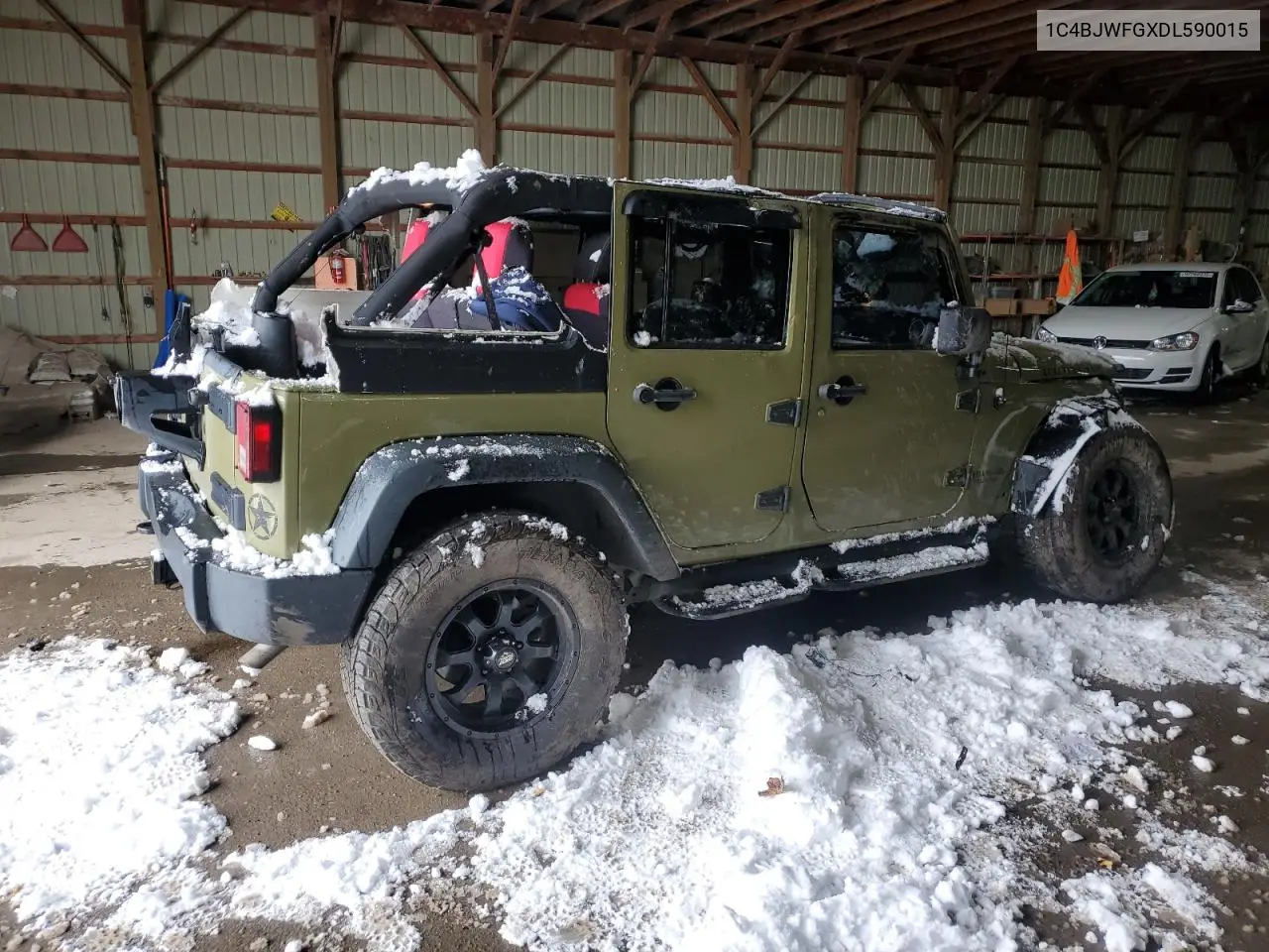 1C4BJWFGXDL590015 2013 Jeep Wrangler Unlimited Rubicon