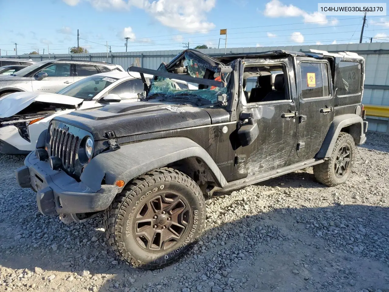 1C4HJWEG3DL563170 2013 Jeep Wrangler Unlimited Sahara