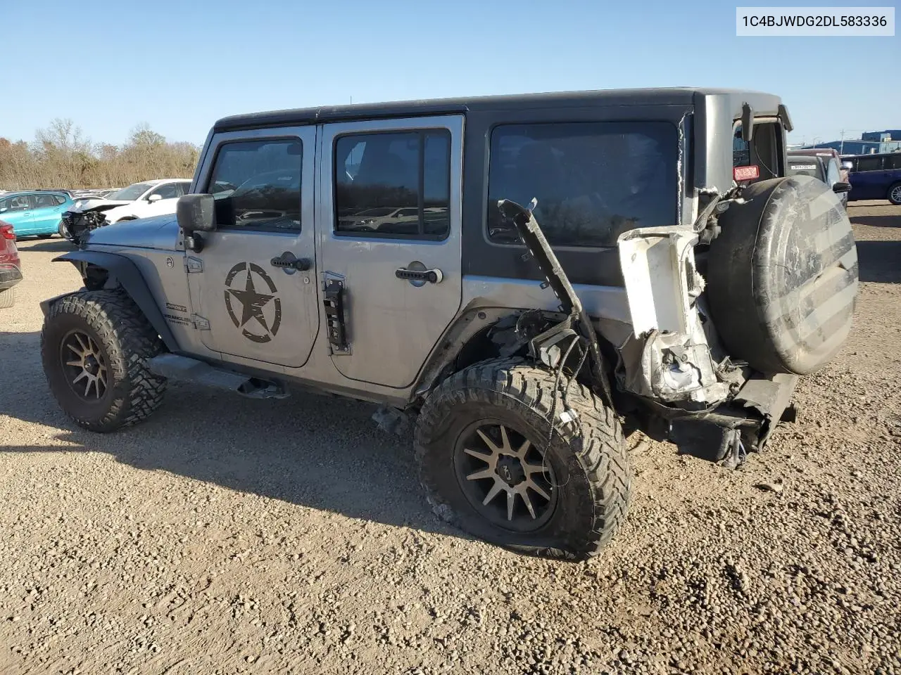 1C4BJWDG2DL583336 2013 Jeep Wrangler Unlimited Sport