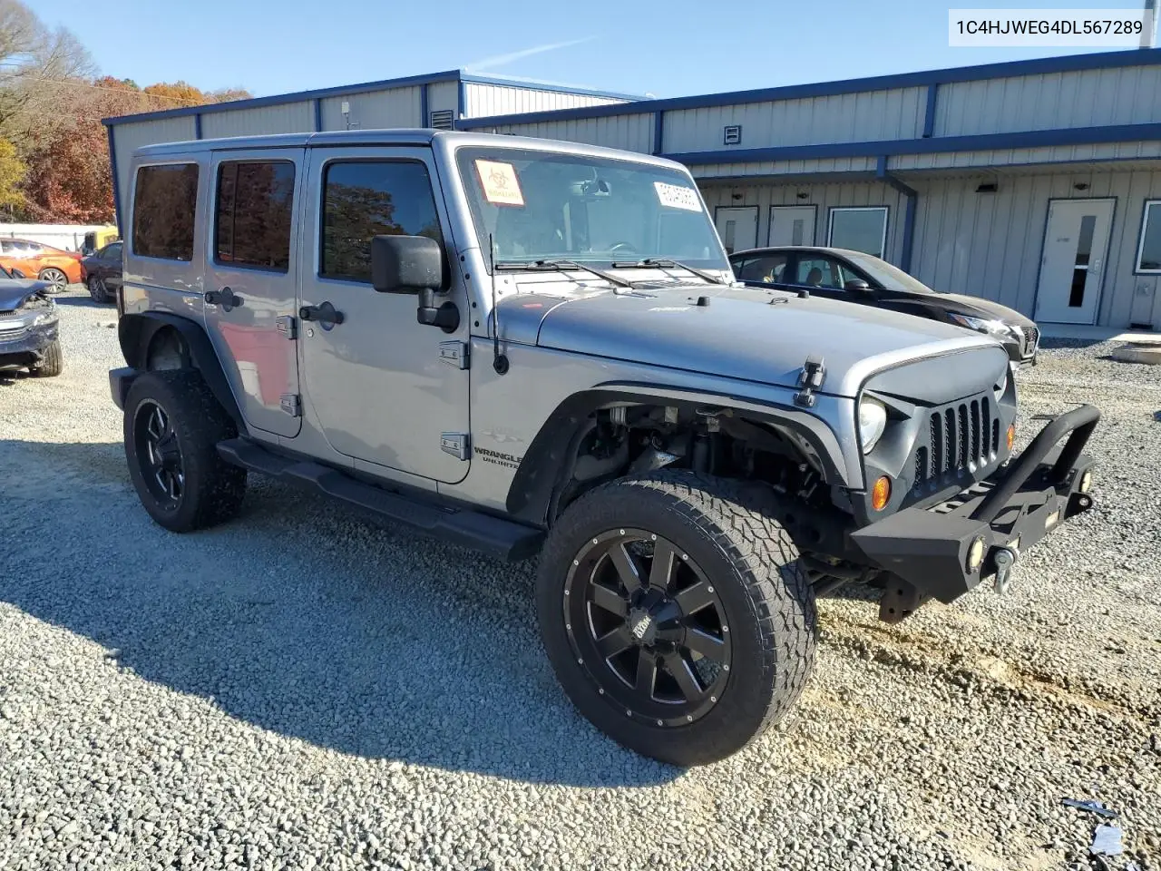 1C4HJWEG4DL567289 2013 Jeep Wrangler Unlimited Sahara