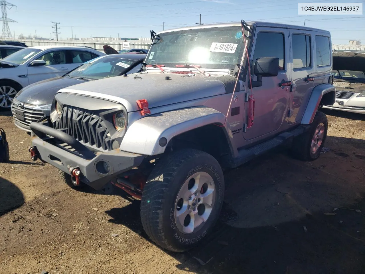 2014 Jeep Wrangler Unlimited Sahara VIN: 1C4BJWEG2EL146937 Lot: 44401824