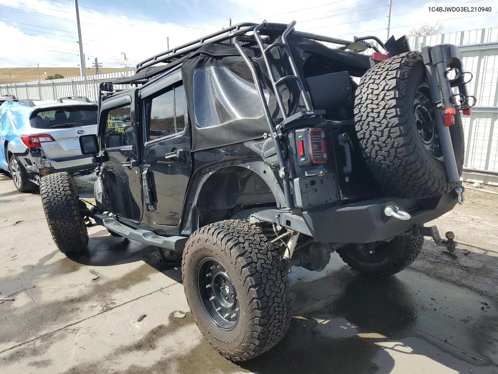 2014 Jeep Wrangler Unlimited Sport VIN: 1C4BJWDG3EL210940 Lot: 45525724