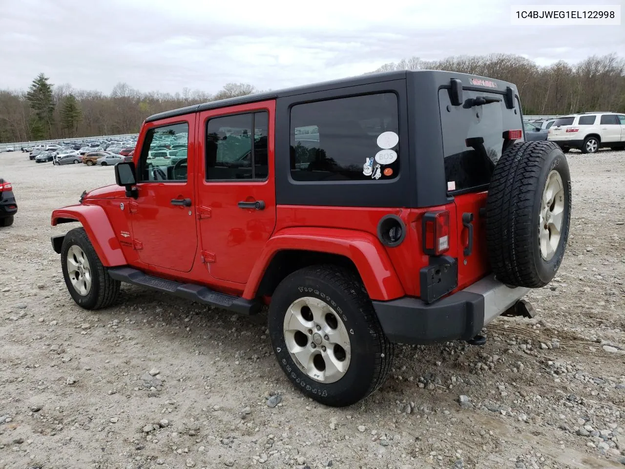 1C4BJWEG1EL122998 2014 Jeep Wrangler Unlimited Sahara