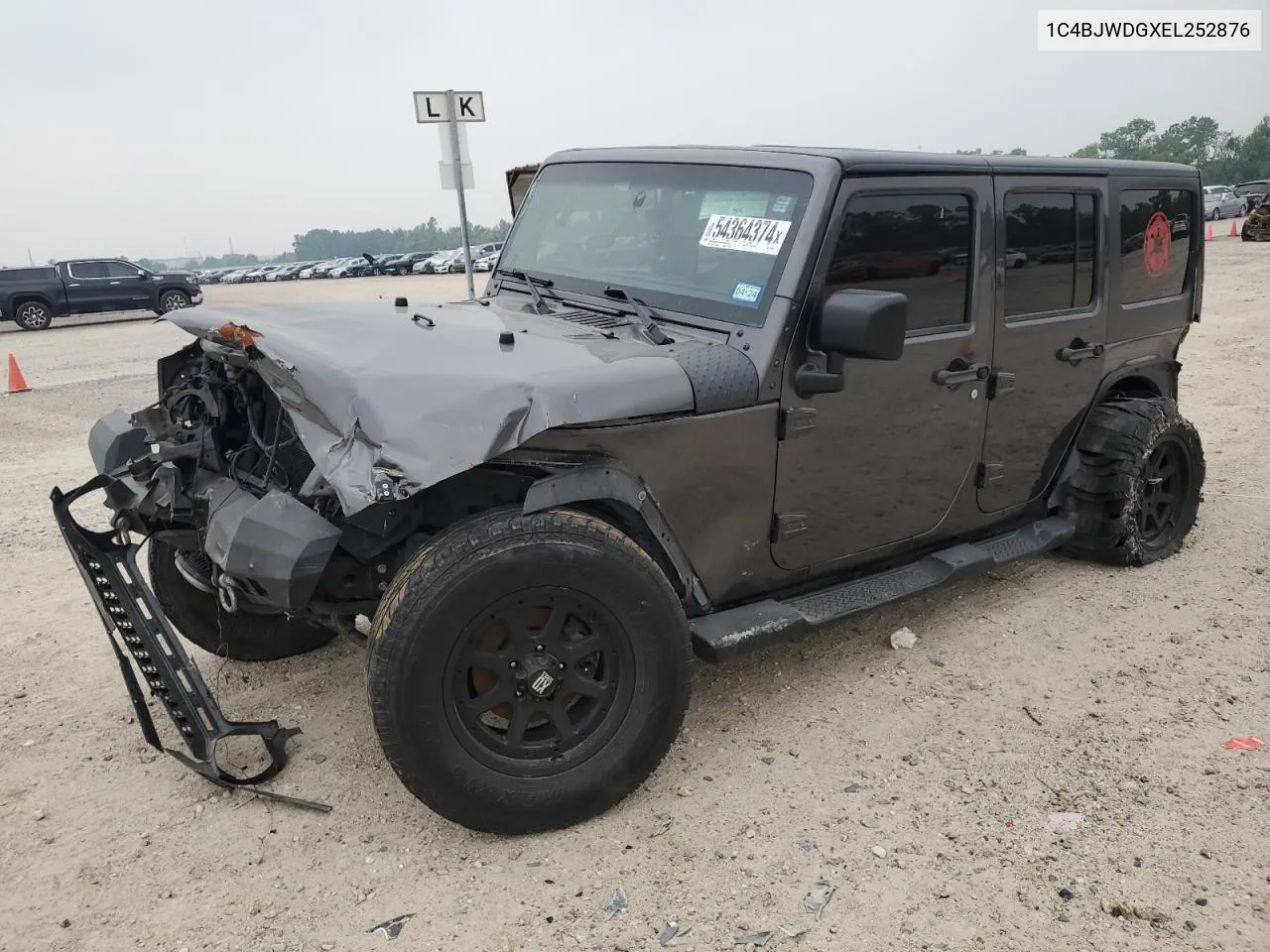 2014 Jeep Wrangler Unlimited Sport VIN: 1C4BJWDGXEL252876 Lot: 54364374