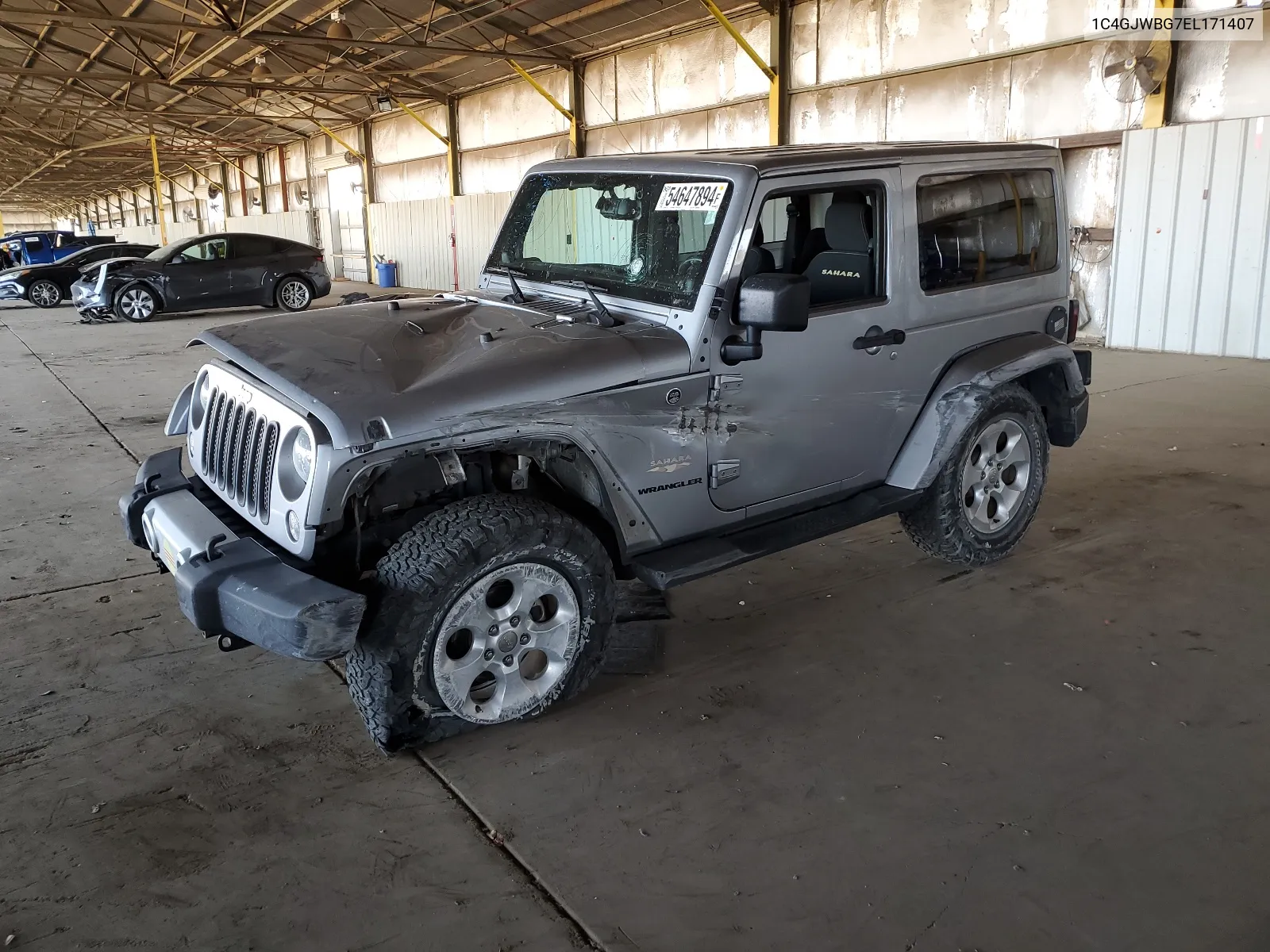 2014 Jeep Wrangler Sahara VIN: 1C4GJWBG7EL171407 Lot: 54647894