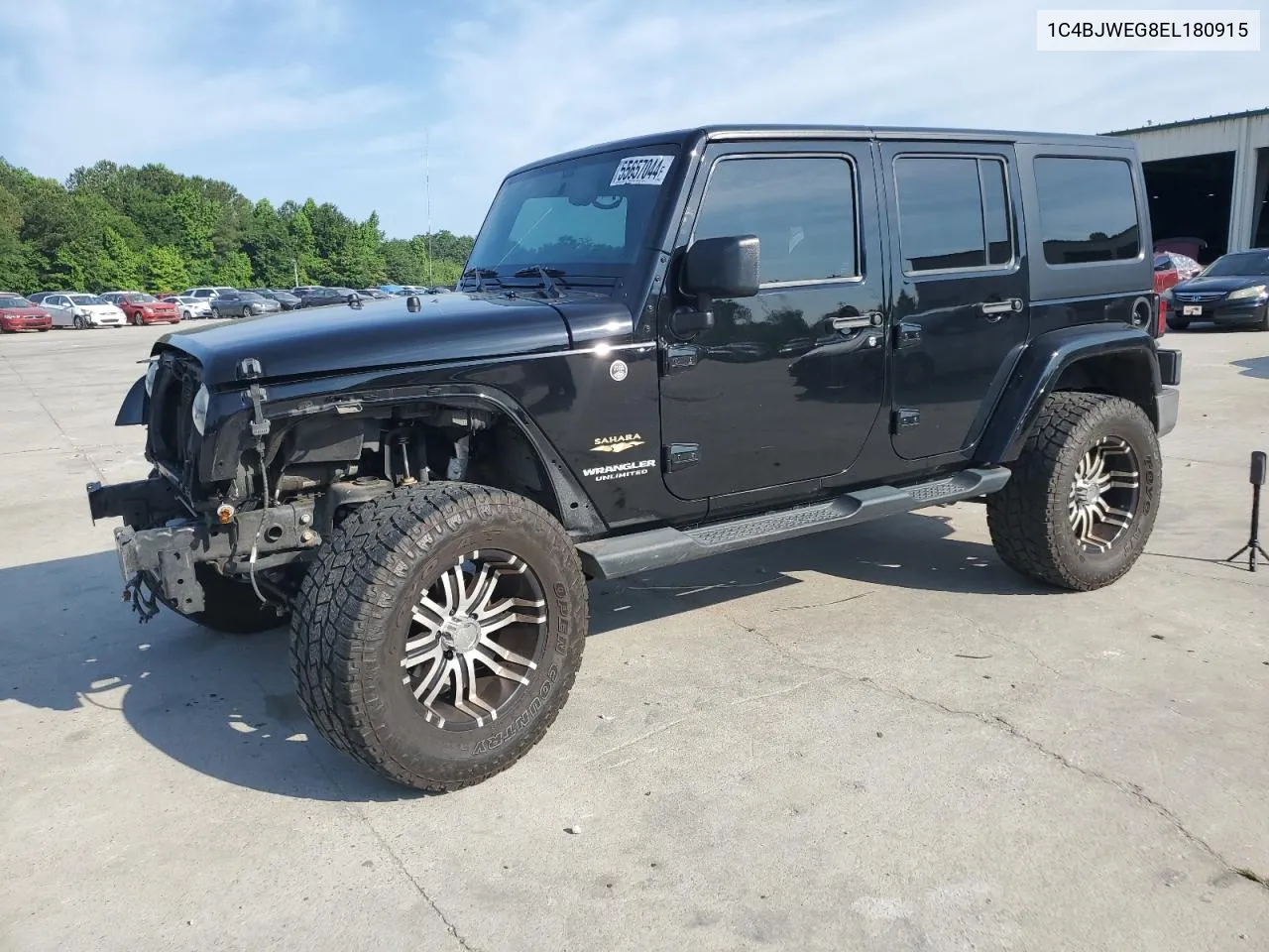 1C4BJWEG8EL180915 2014 Jeep Wrangler Unlimited Sahara