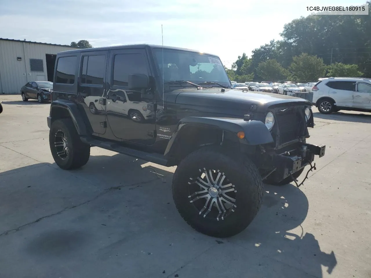 2014 Jeep Wrangler Unlimited Sahara VIN: 1C4BJWEG8EL180915 Lot: 55657044