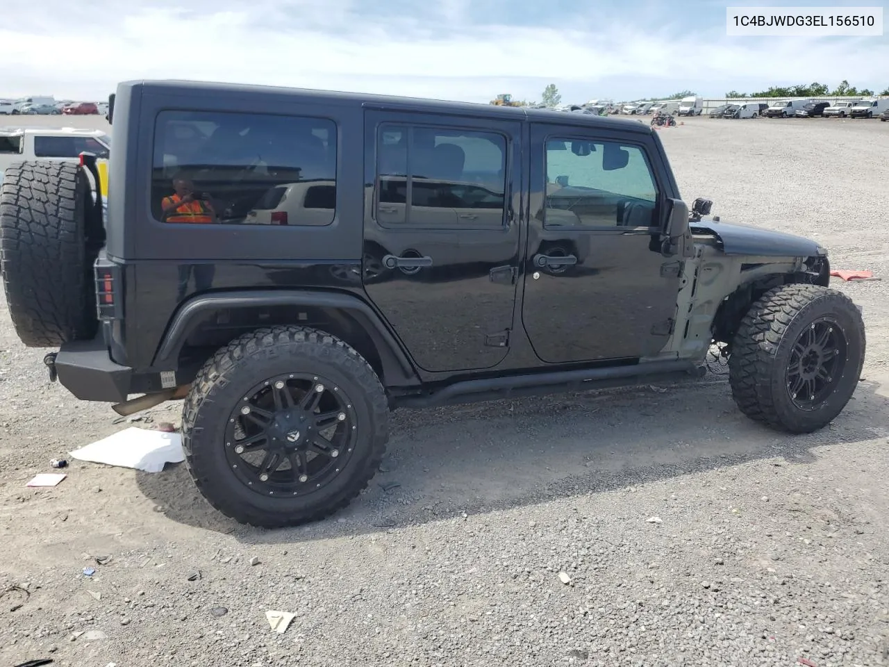 1C4BJWDG3EL156510 2014 Jeep Wrangler Unlimited Sport