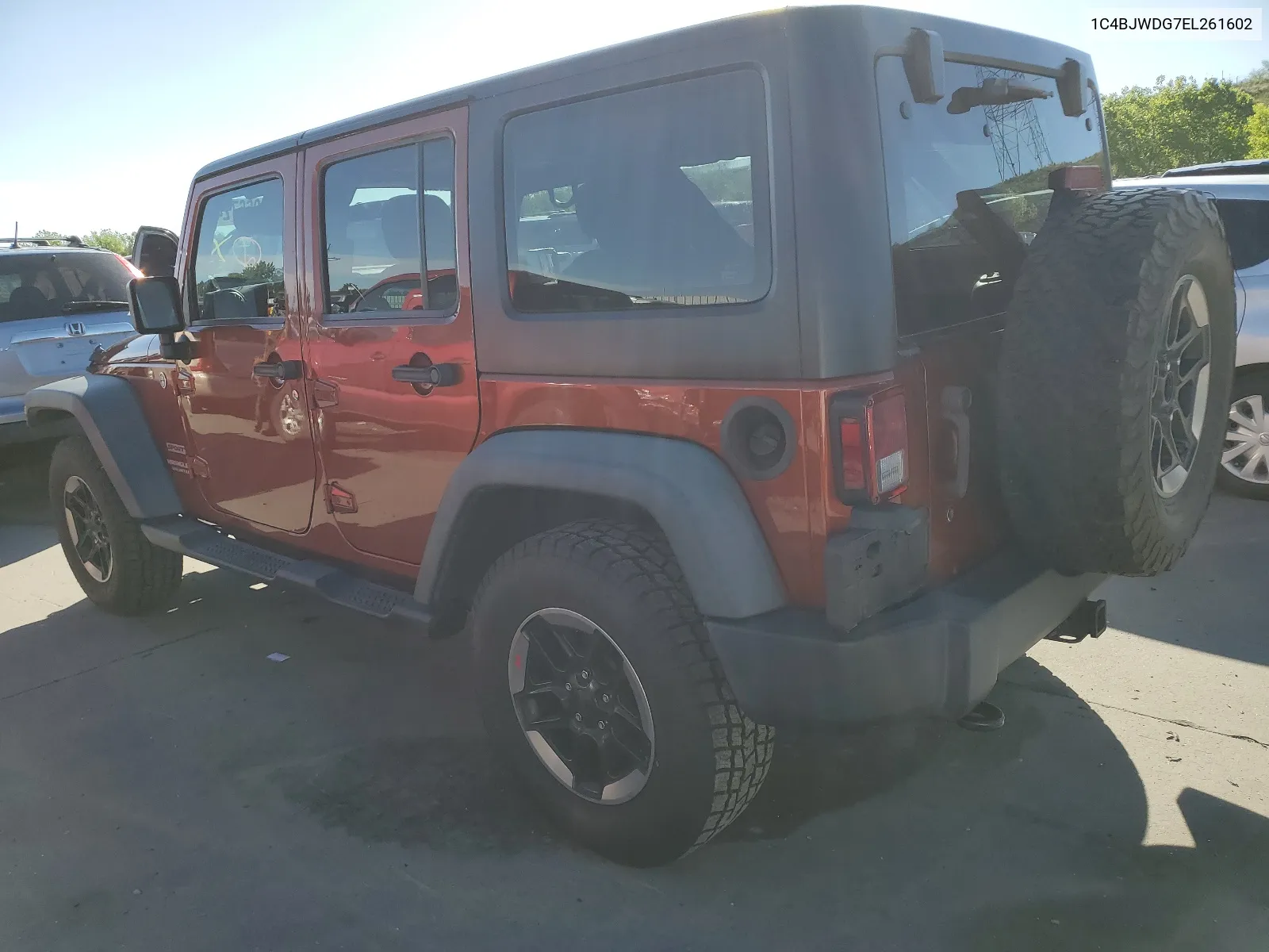 2014 Jeep Wrangler Unlimited Sport VIN: 1C4BJWDG7EL261602 Lot: 55966724