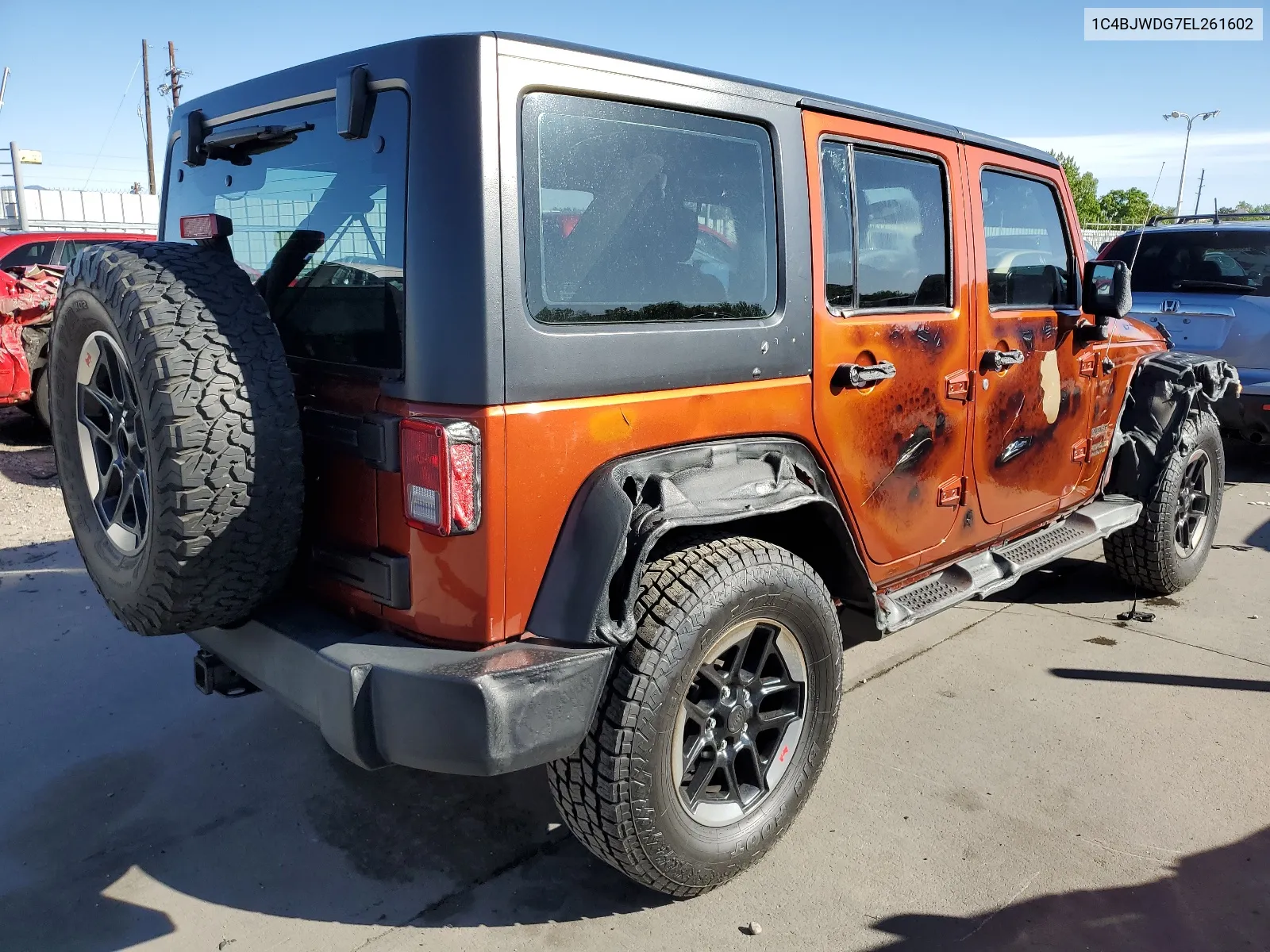 2014 Jeep Wrangler Unlimited Sport VIN: 1C4BJWDG7EL261602 Lot: 55966724