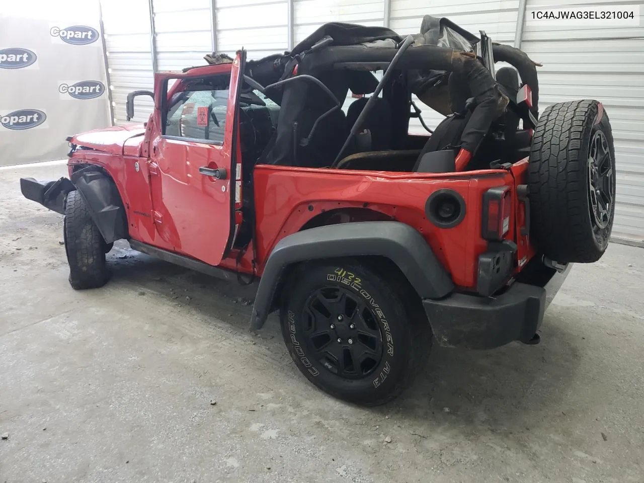 1C4AJWAG3EL321004 2014 Jeep Wrangler Sport