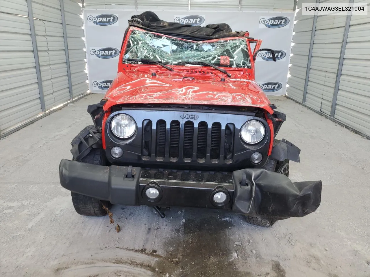 2014 Jeep Wrangler Sport VIN: 1C4AJWAG3EL321004 Lot: 56225724