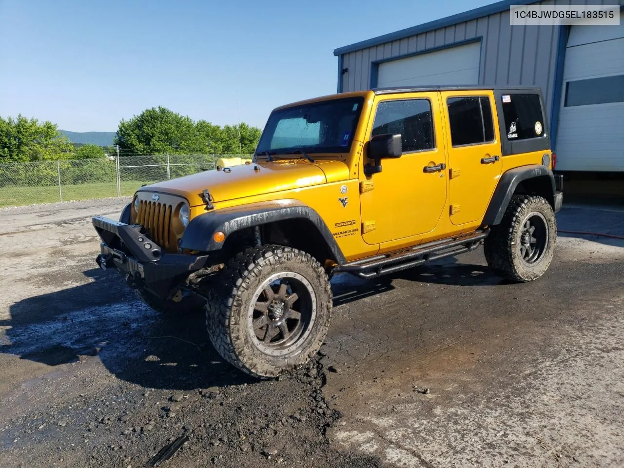 2014 Jeep Wrangler Unlimited Sport VIN: 1C4BJWDG5EL183515 Lot: 57034244