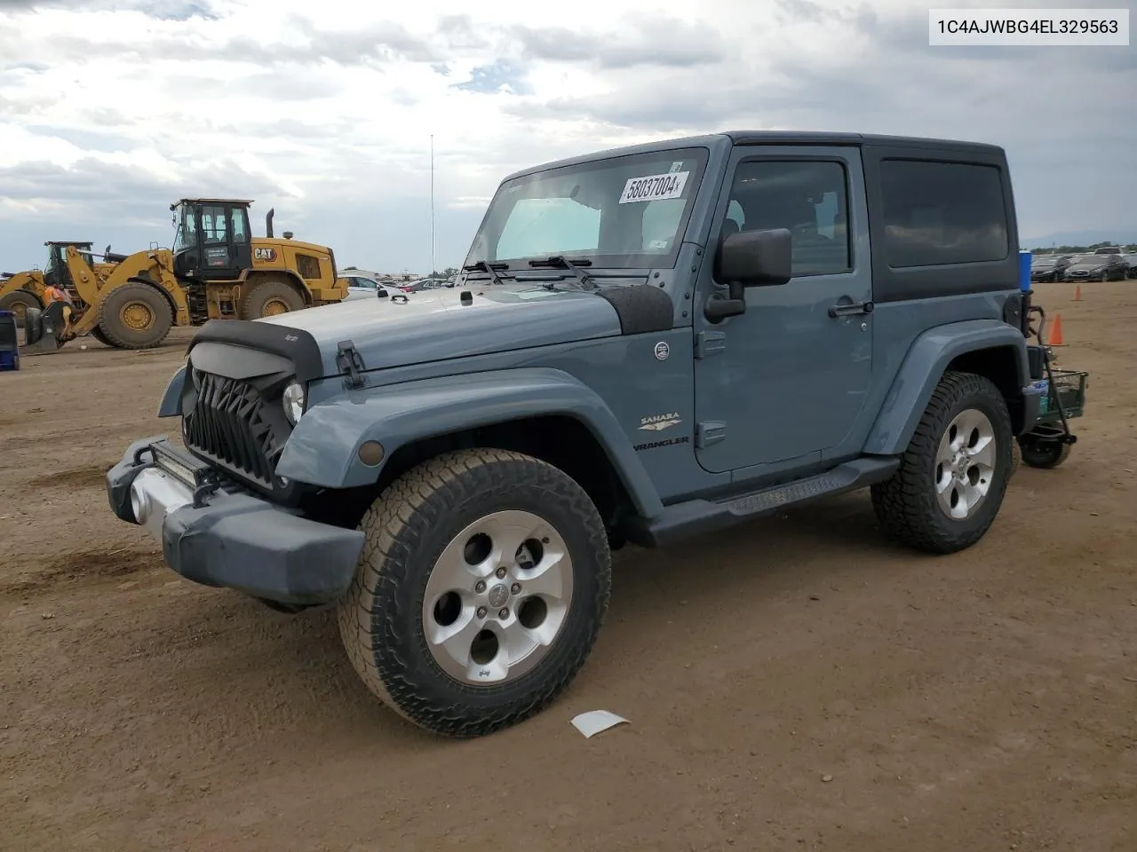 2014 Jeep Wrangler Sahara VIN: 1C4AJWBG4EL329563 Lot: 58037004