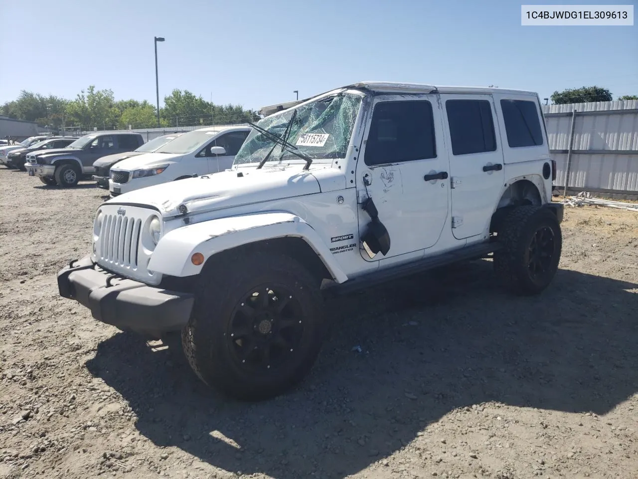 2014 Jeep Wrangler Unlimited Sport VIN: 1C4BJWDG1EL309613 Lot: 58115734