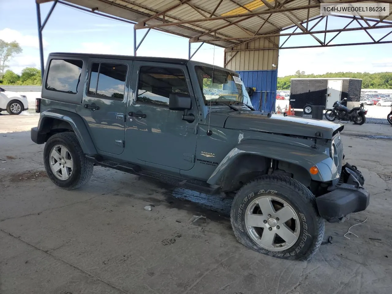 1C4HJWEG0EL186234 2014 Jeep Wrangler Unlimited Sahara