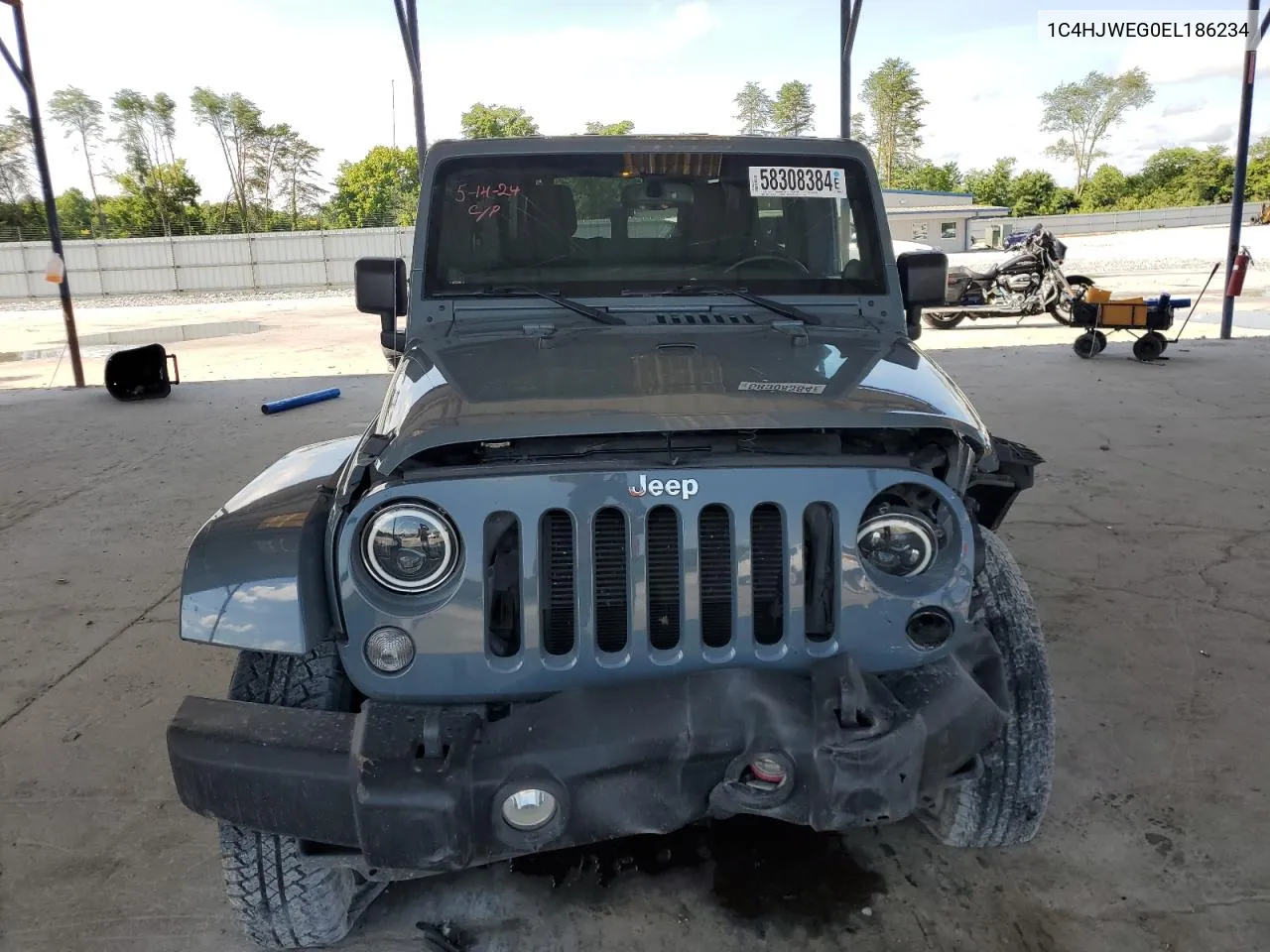 2014 Jeep Wrangler Unlimited Sahara VIN: 1C4HJWEG0EL186234 Lot: 58308384