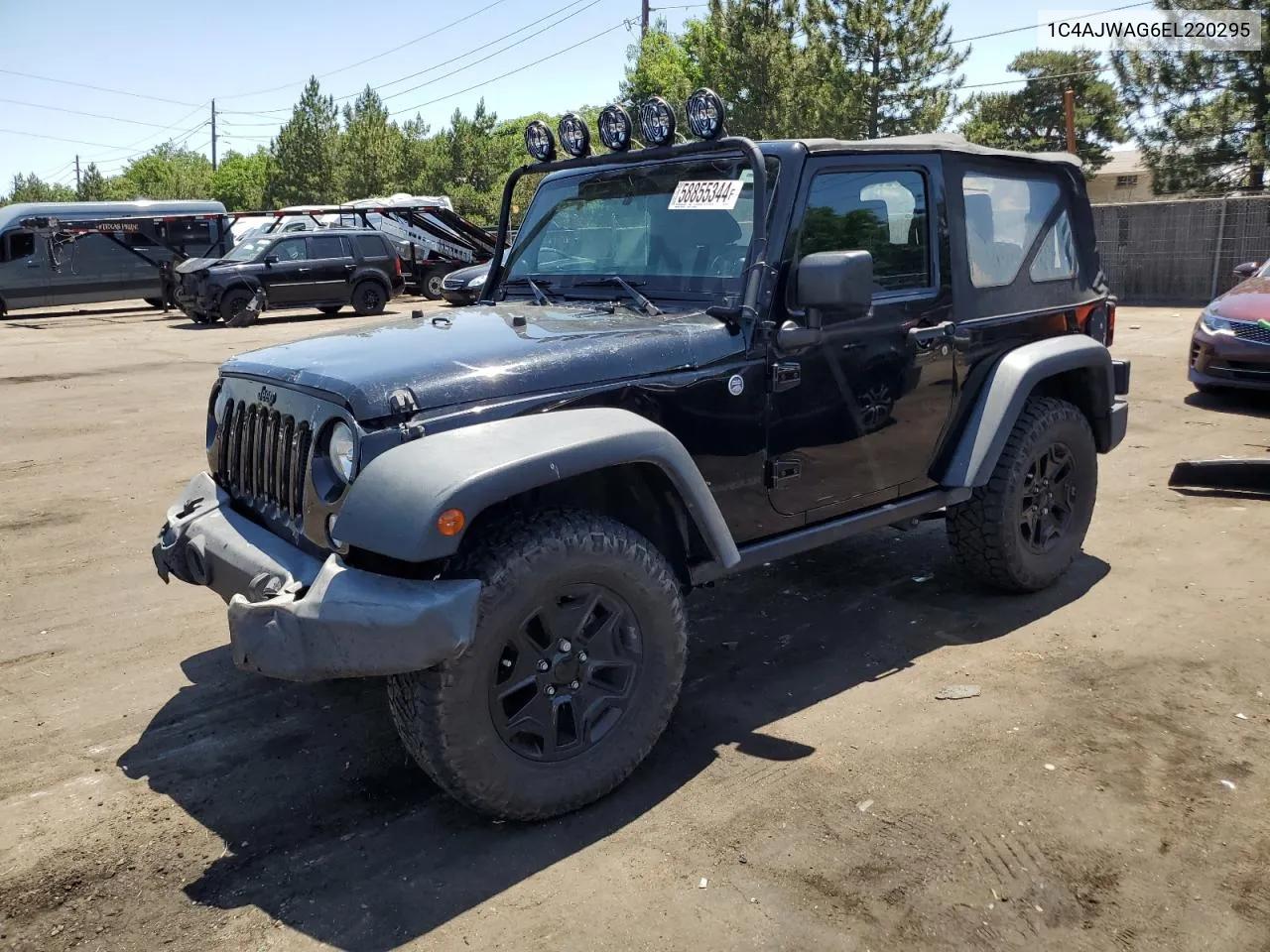 2014 Jeep Wrangler Sport VIN: 1C4AJWAG6EL220295 Lot: 58855344