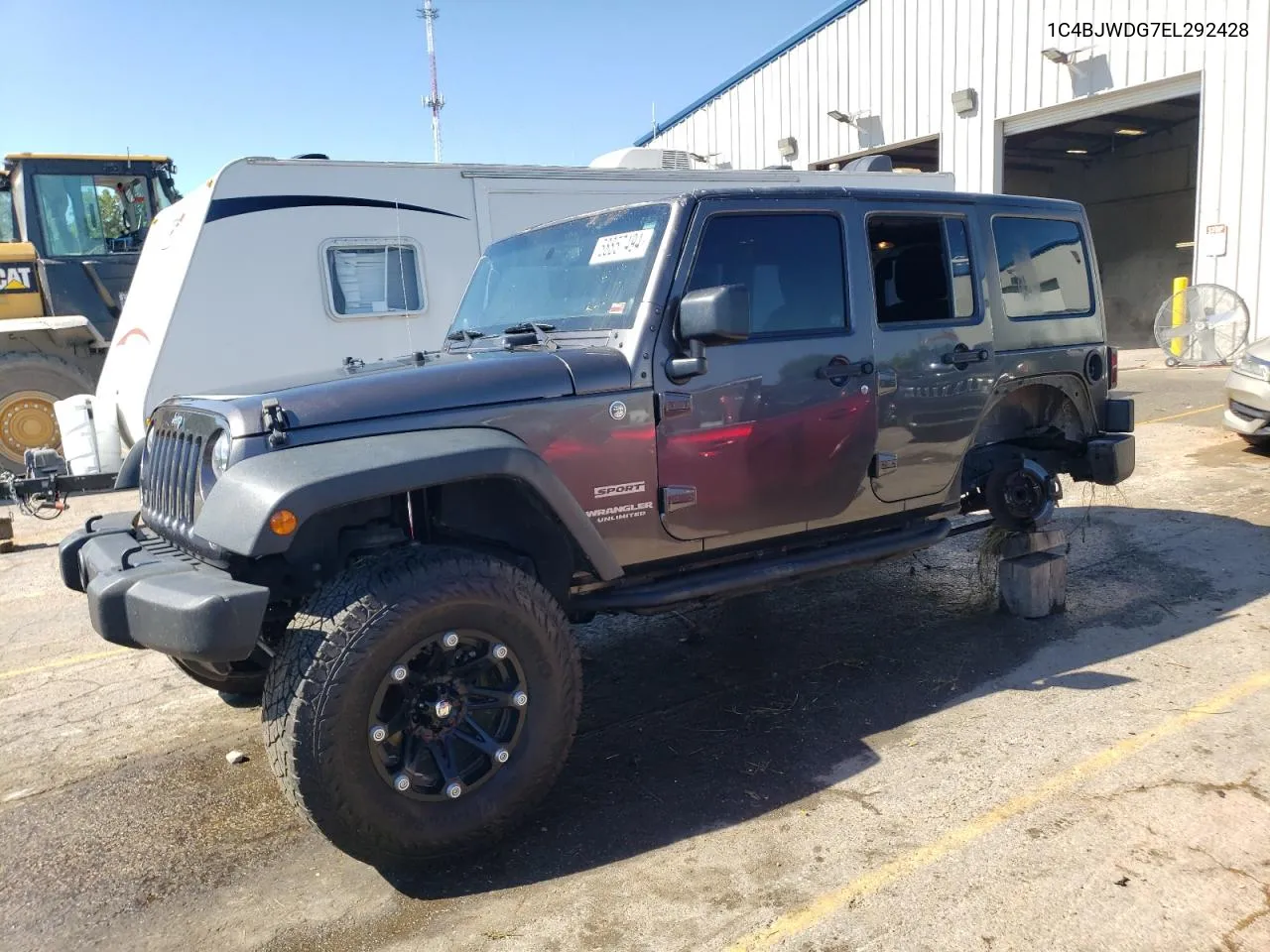 2014 Jeep Wrangler Unlimited Sport VIN: 1C4BJWDG7EL292428 Lot: 58857494