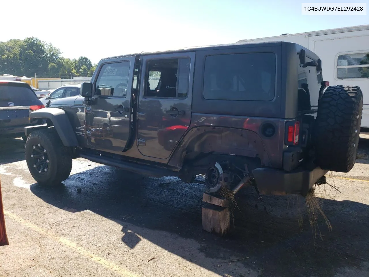 2014 Jeep Wrangler Unlimited Sport VIN: 1C4BJWDG7EL292428 Lot: 58857494