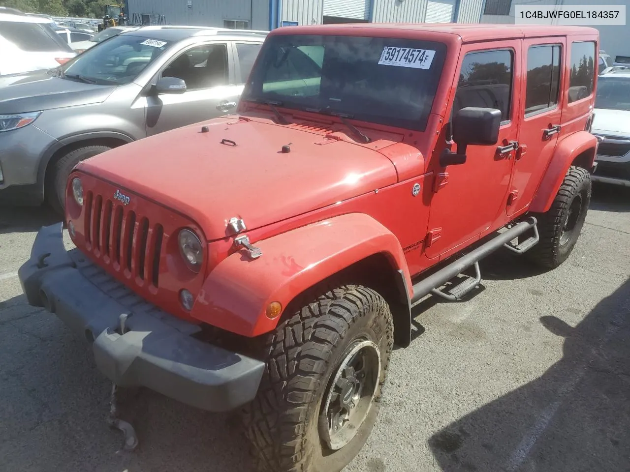 2014 Jeep Wrangler Unlimited Rubicon VIN: 1C4BJWFG0EL184357 Lot: 59174574