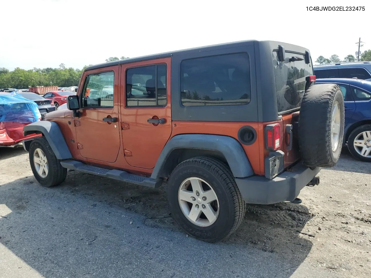 2014 Jeep Wrangler Unlimited Sport VIN: 1C4BJWDG2EL232475 Lot: 59431884