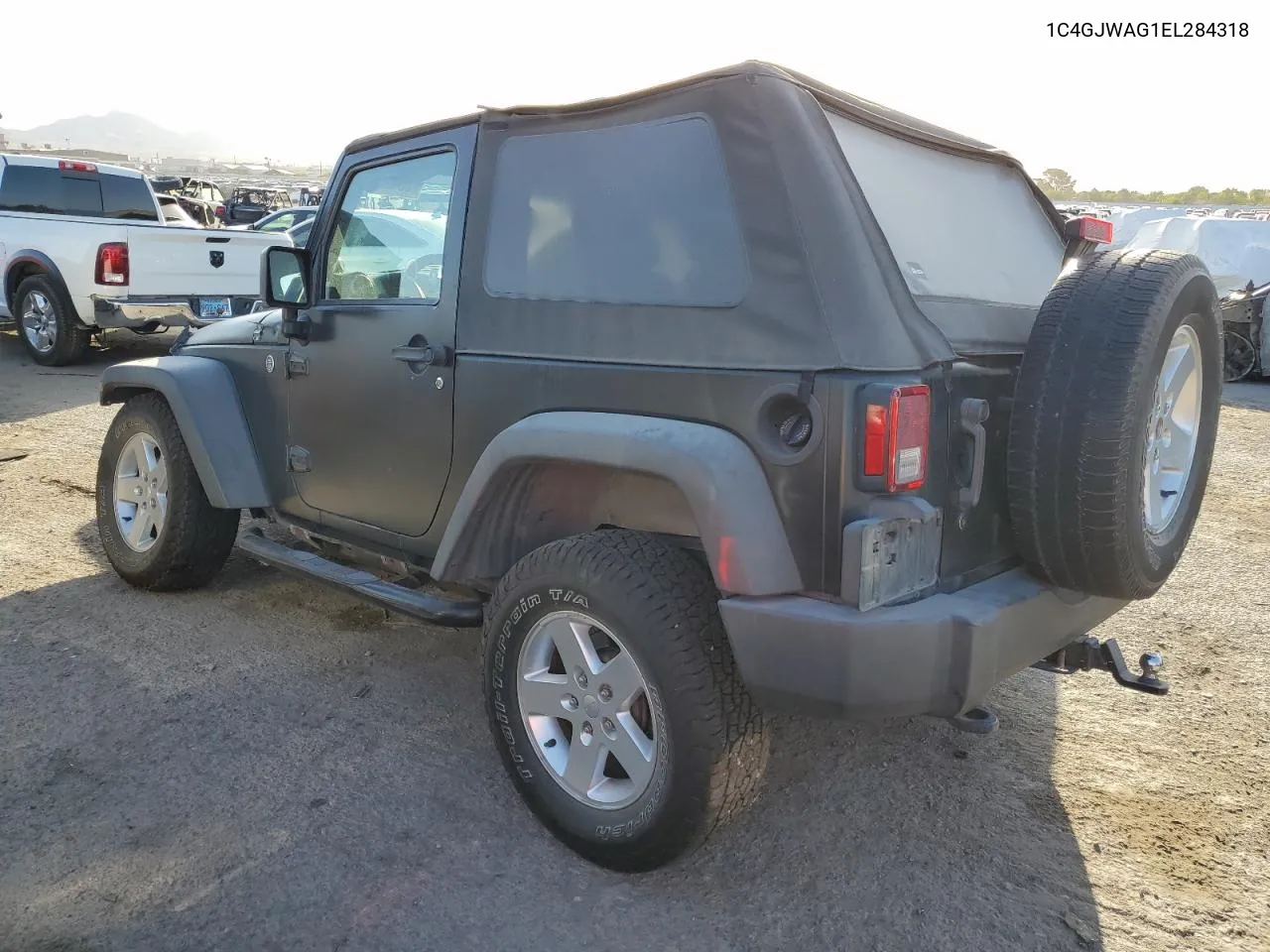 2014 Jeep Wrangler Sport VIN: 1C4GJWAG1EL284318 Lot: 59473794