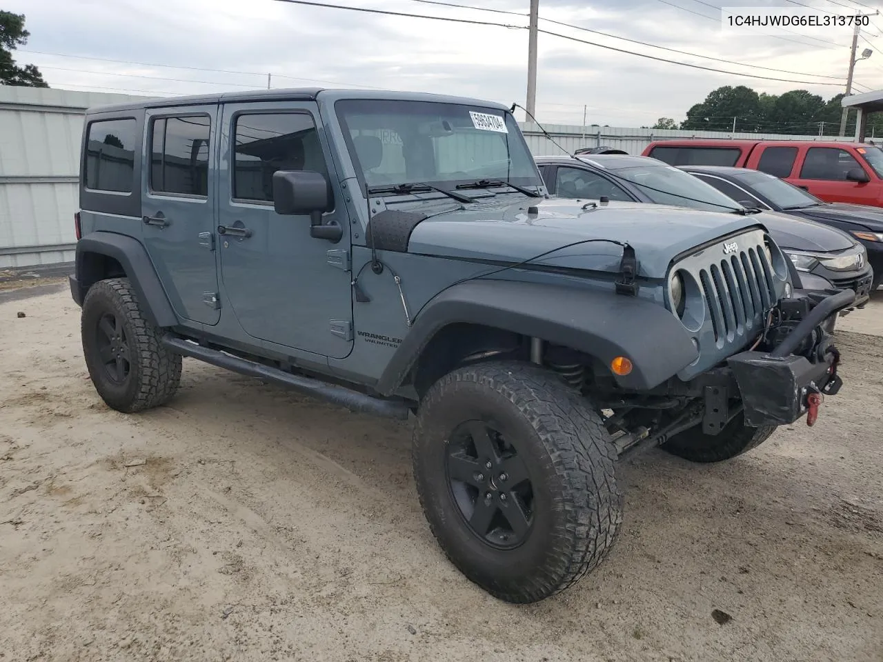 2014 Jeep Wrangler Unlimited Sport VIN: 1C4HJWDG6EL313750 Lot: 59634704