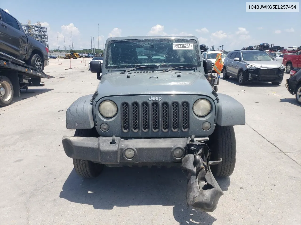 2014 Jeep Wrangler Unlimited Sport VIN: 1C4BJWKG5EL257454 Lot: 60336234