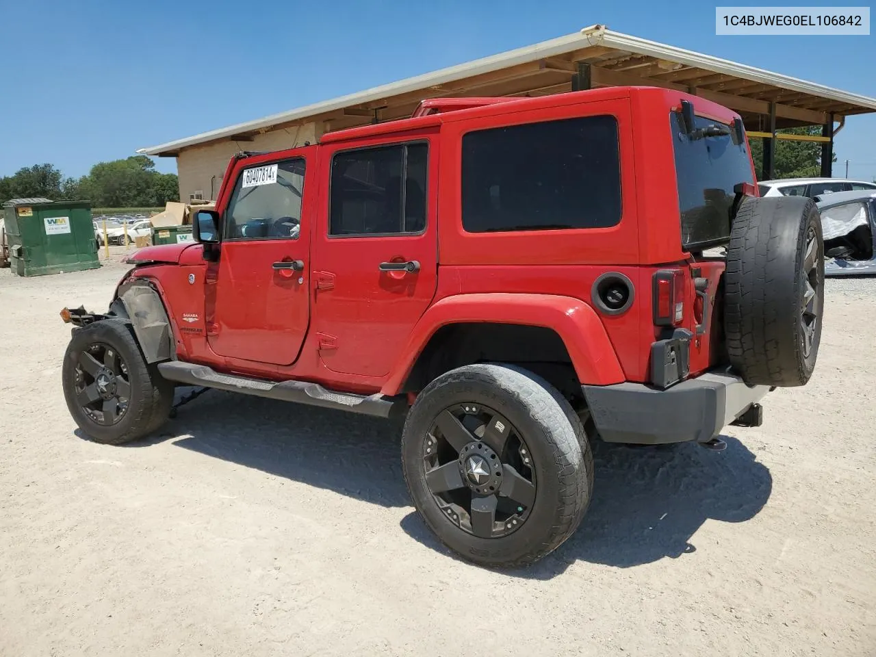 2014 Jeep Wrangler Unlimited Sahara VIN: 1C4BJWEG0EL106842 Lot: 60407814