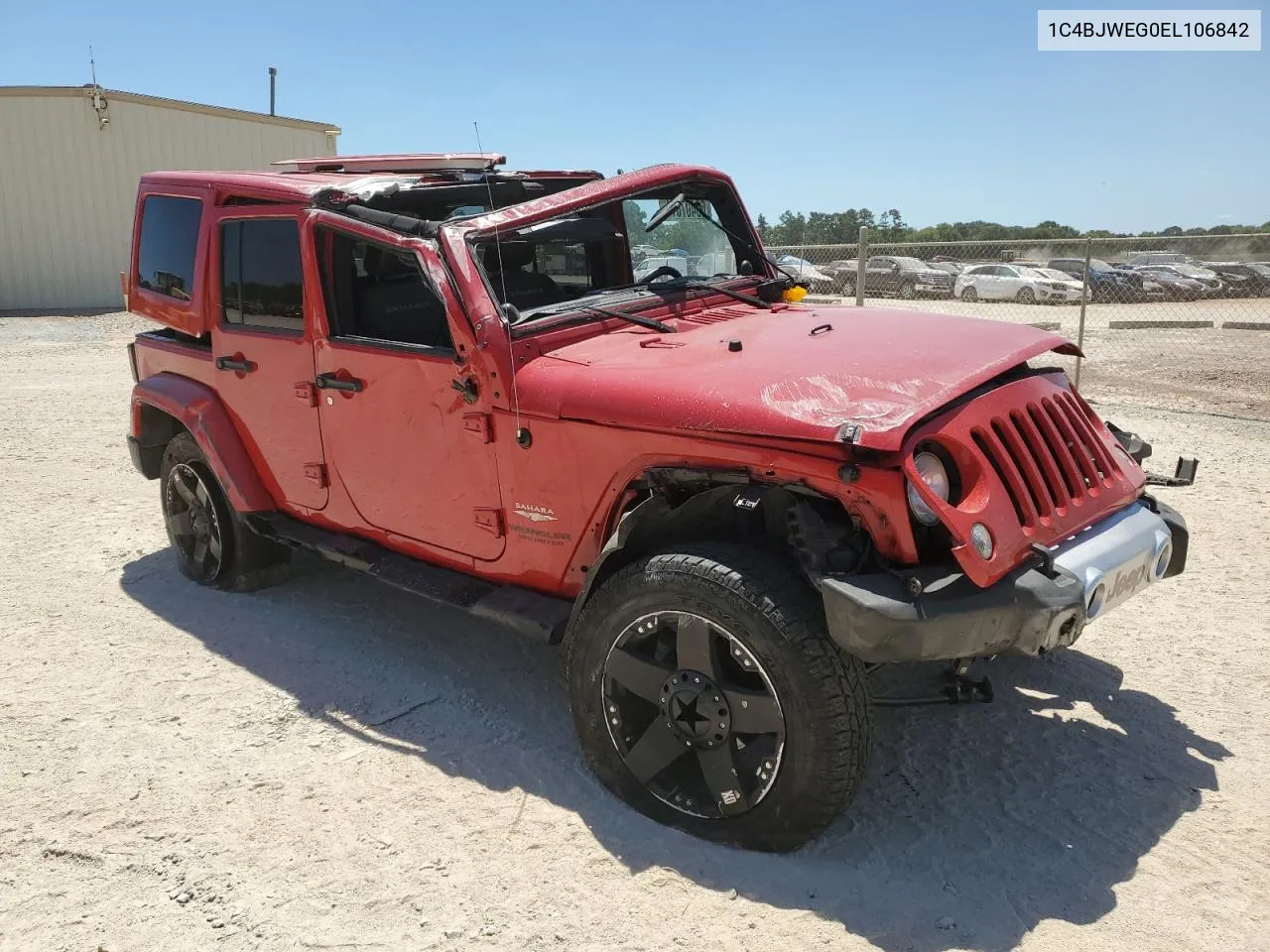 1C4BJWEG0EL106842 2014 Jeep Wrangler Unlimited Sahara