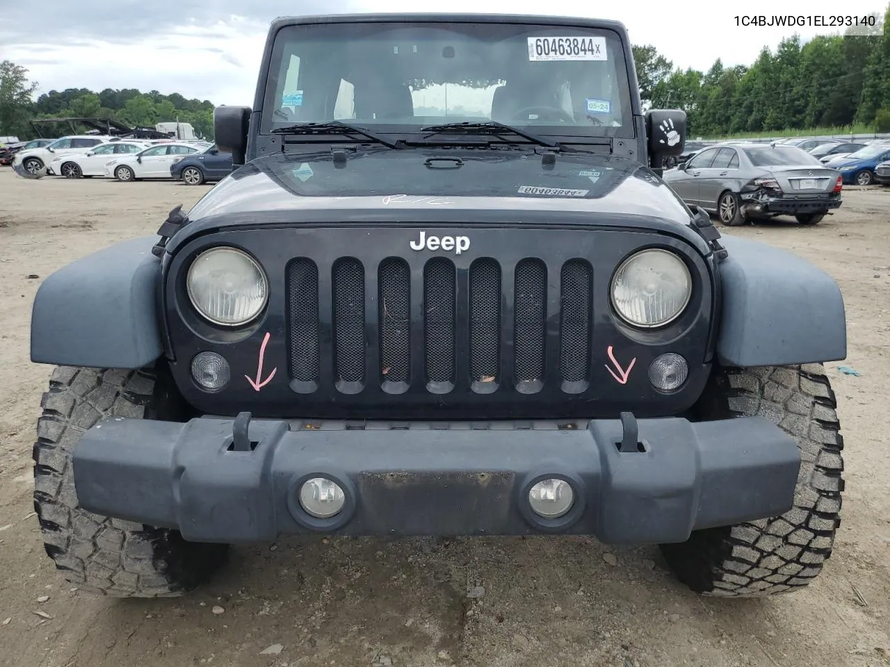 2014 Jeep Wrangler Unlimited Sport VIN: 1C4BJWDG1EL293140 Lot: 60463844