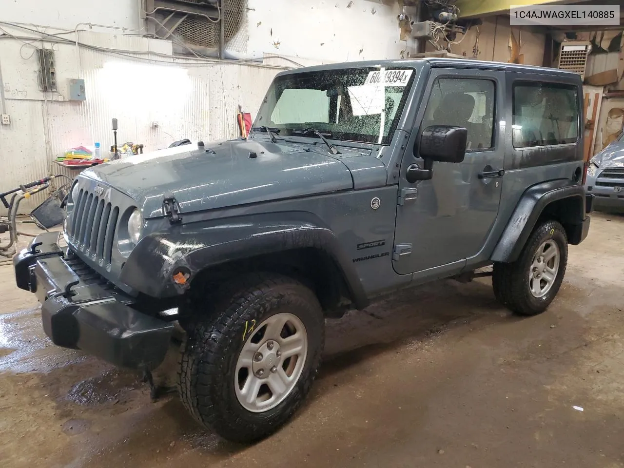 2014 Jeep Wrangler Sport VIN: 1C4AJWAGXEL140885 Lot: 60849394