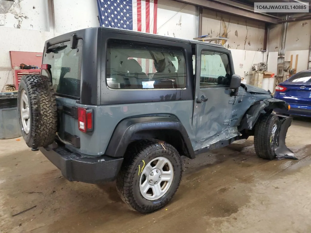 2014 Jeep Wrangler Sport VIN: 1C4AJWAGXEL140885 Lot: 60849394