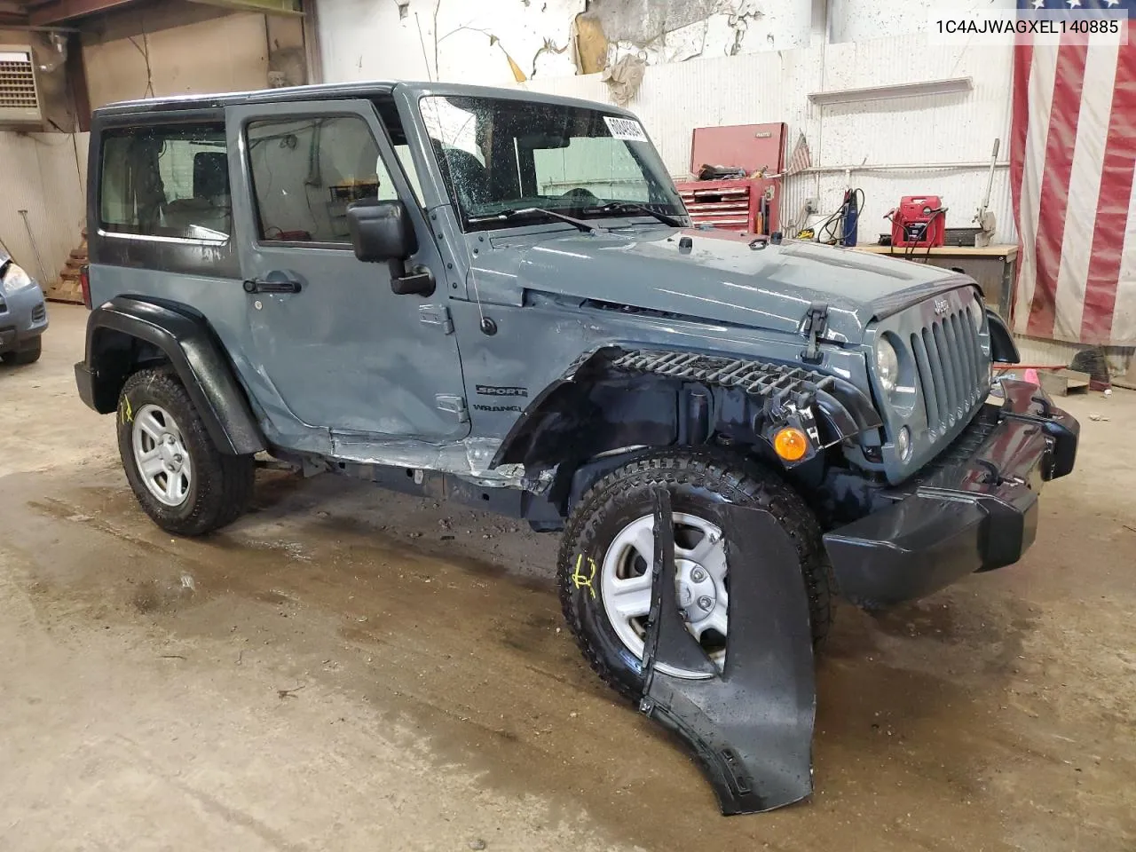 1C4AJWAGXEL140885 2014 Jeep Wrangler Sport